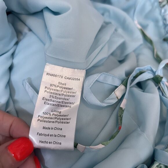 NWT Anthropologie Hutch Ruched Jumpsuit Size 4 Tropical Beach Boho Wide Leg $198 - Picture 14 of 14